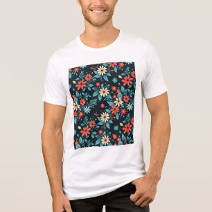 Schöne Blumen Blumenmuster Tri-Blend Shirt