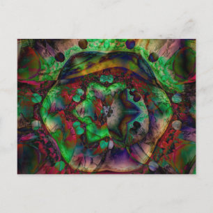 Schöne Blumen-Burst-Abstraktion Postkarte