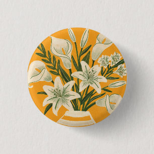 Schöne Blumen Button