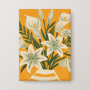 Schöne Blumen Button