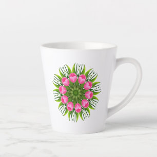 Schöne Blumen-Mandala-Design-79358 Milchtasse