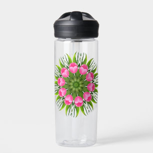 Schöne Blumen-Mandala-Design-79358 Trinkflasche