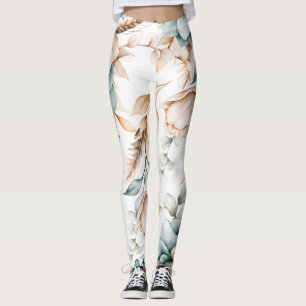 Schöne Blumen nahtlose Muster mit Vintage Leggings