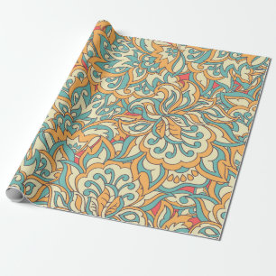 schöne Blumen nahtloses Muster. floral vintage Geschenkpapier