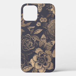 Schöne Blumen Pfingstrosen, Rosen und Schmetterlin Case-Mate iPhone Hülle