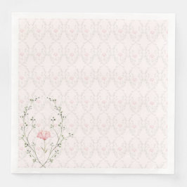 Schöne Blumen Serviette