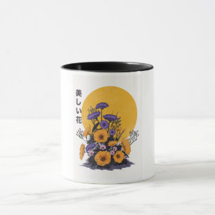 schöne Blumen Tasse