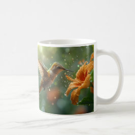 Schöne Blumen und Kolibris Kaffeetasse