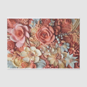 Schöne Blumen Viktorianisch Elegante Hübsche Blume Seidenpapier