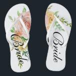 Schöne Blumenbäume Rose Braun Flip Flops<br><div class="desc">Diese wunderschönen Blumen Rose Braut Flip Flops machen ein schönes Geschenk für jede Braut..</div>