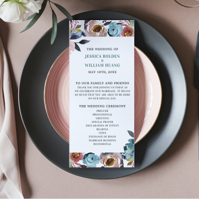 Schöne blumenblumengeschmückte Frühjahrsfeier Programm (Von Creator hochgeladen)