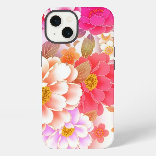 Schöne Blumenbouquet iPhone Hülle (Rückseite)