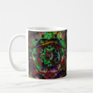 Schöne Blumenexplosion Abstrakt Kaffeetasse