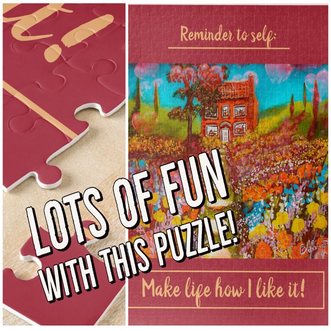 Schöne Blumengarten-Hütte mit Geburtstagwünschen Puzzle (Von Creator hochgeladen)