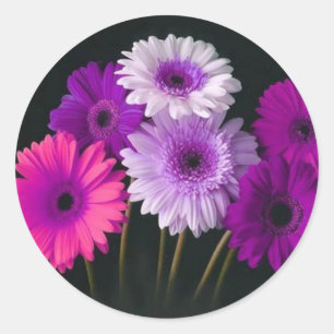 Schöne Blumengeschenke Siegel Runder Aufkleber