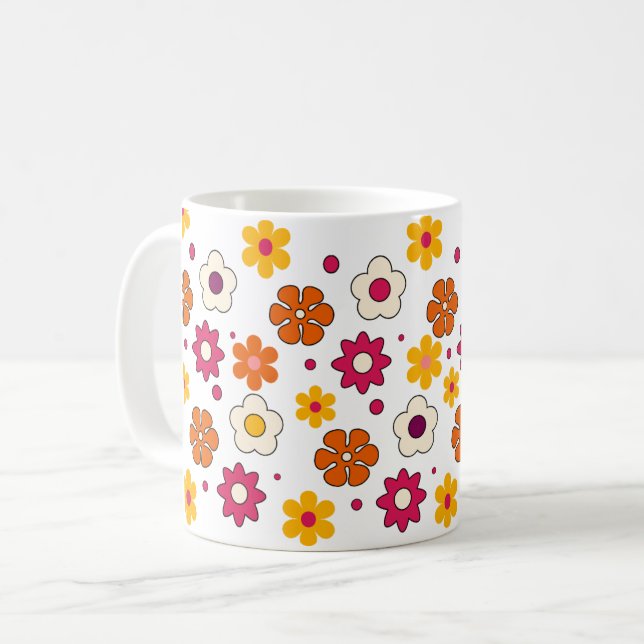 Schöne Blumengestaltung Tasse (Vorderseite Links)
