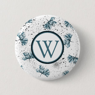 Schöne Blumengrunge Button