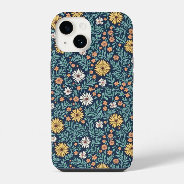 Schöne Blumenhülle iPhone Hülle (Rückseite)