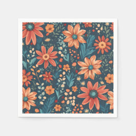 Schöne Blumeninspirierung Serviette