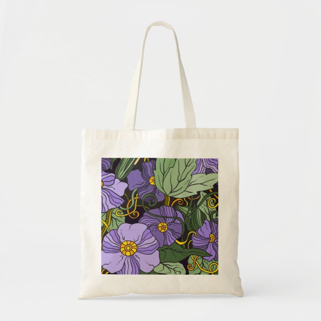 Schöne Blumenkizze Tote Tasche (Vorne)