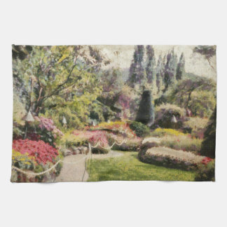 Schöne Blumenlandschaft Küchentuch