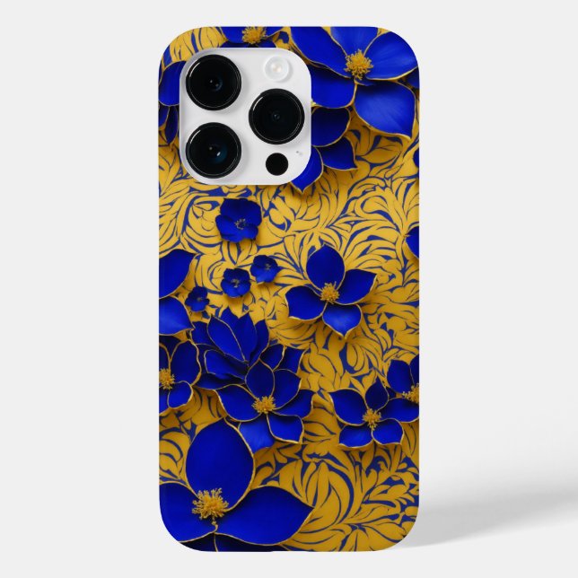 Schöne Blumenmuster Case-Mate iPhone Hülle (Rückseite)