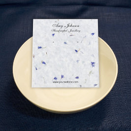 Schöne Blumenpapiere Ohrringe Display-Karten Quadratische Visitenkarte