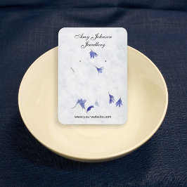 Schöne Blumenpapiere Ohrringe Display-Karten Visitenkarte