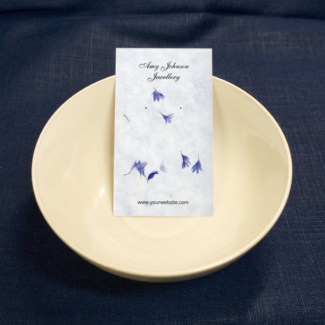 Schöne Blumenpapiere Ohrringe Display-Karten Visitenkarten (Von Creator hochgeladen)