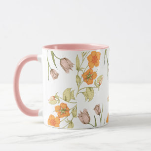 Schöne Blumenpracht gemustert Tasse