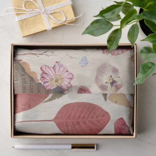Schöne Blumenpresse Seidenpapier (Geschenk)