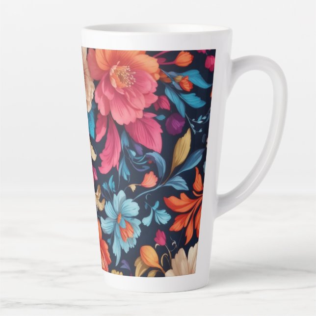 Schöne blumenreiche Tasse (Rechts)