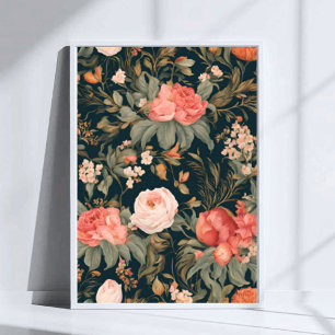 Schöne Blumenrose Blumen Poster