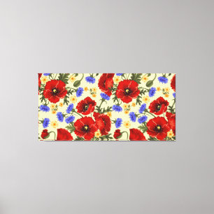 Schöne Blumenskizze Leinwand