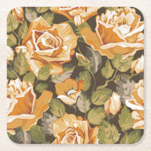 Schöne Blumenskizze Untersetzer Set