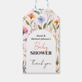 Schöne Blumenspülung Geschenkanhänger