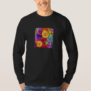 Schöne Blumenstrauß Farbige Blumenanordnung T-Shirt