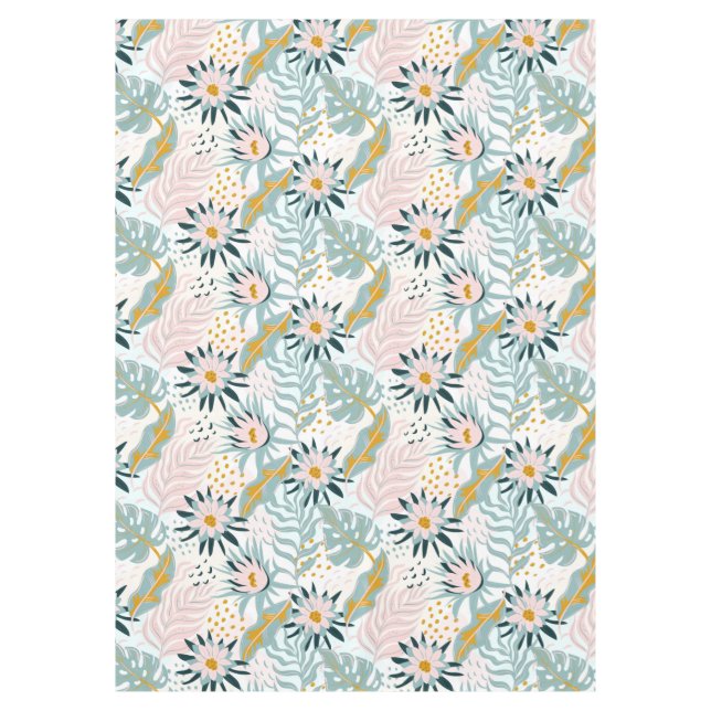 Schöne Blumentablette Tischdecke (Vorderseite)