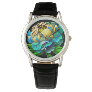 Schöne Blumenuhr Armbanduhr