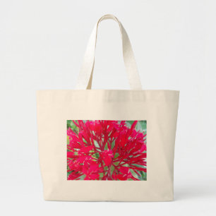 Schöne Blutblumen-Seidenpflanze Kunst Druck/Grafik Jumbo Stoffbeutel