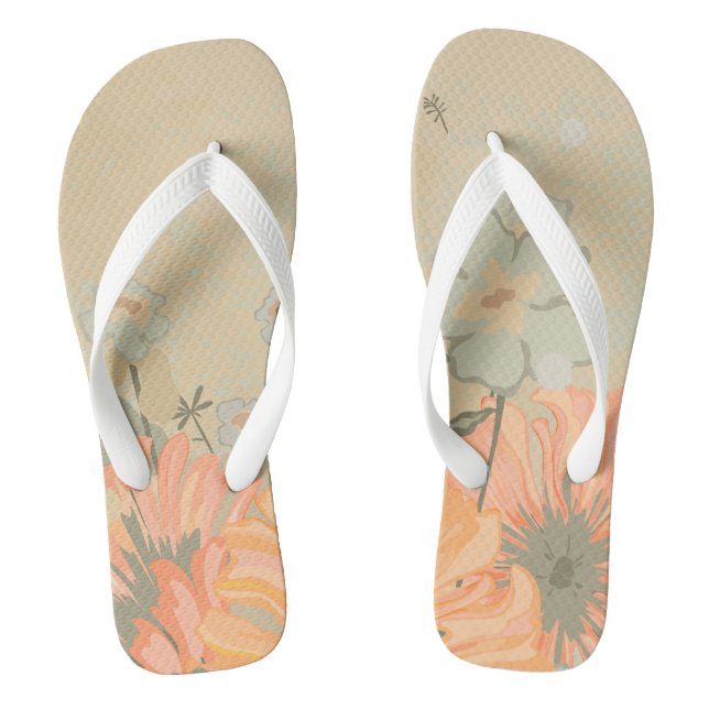 Schöne Blüte Flip Flops (Fußbett)