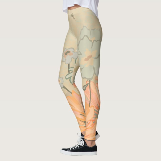 Schöne Blüte Leggings (Links)