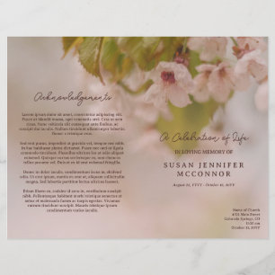 Schöne Blüten Feier zur Beerdigung des Lebens