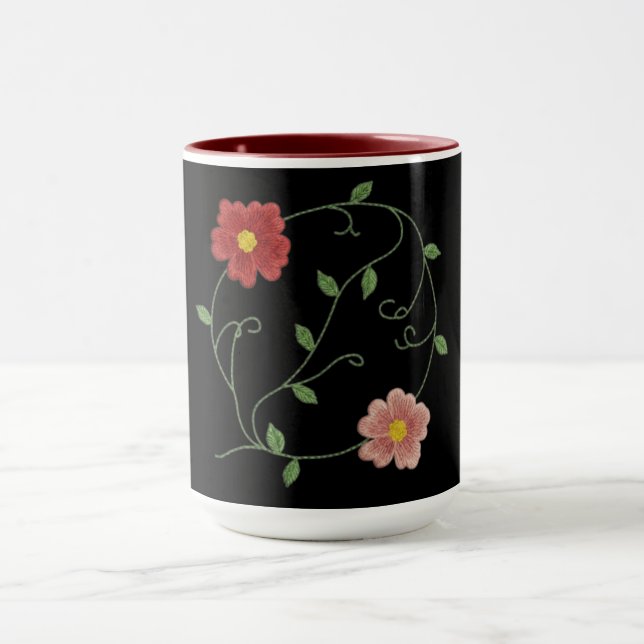 Schöne Blüten  Tasse (Zentrum)