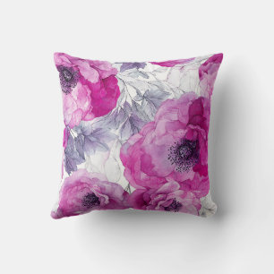 Schöne Blüten Vintage Moderne Blumige Musterung Kissen