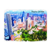 Schöne Bogota Kolumbien City Panorama Aussicht