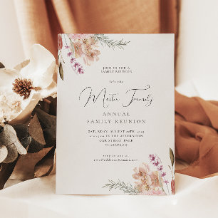 Schöne Boho-Aquarell-Familientreffen