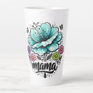 Schöne Boho-Floral-Mama-Muttertag  Milchtasse
