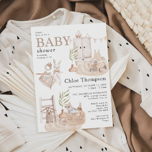 Schöne Boho-Kinderzimmer-Junge-Baby-Party-Einladun Einladung