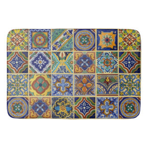 Schöne Boho-Talavera-Fliesen Badematte